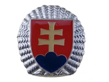Odznak čepicový Čestná stráž prezidenta Slovenské republiky stříbrný