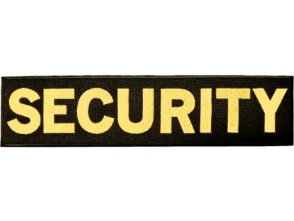 Nášivka SECURITY zádová komplet suchý zip F-5sz