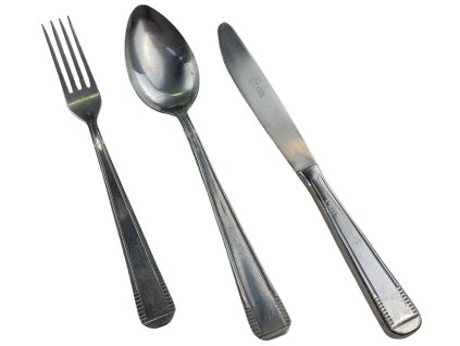 Příbor nerezová 3-dílná souprava Inox Rumunsko originál