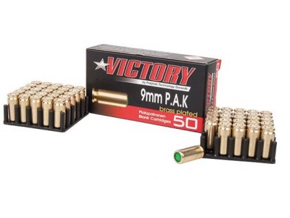 Startovací hlukové náboje Victory Pobjeda 9mm pro plynové pistole 50ks