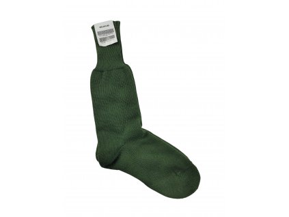 Ponožky zimní podkolenky vlněné Holandsko oliv originál