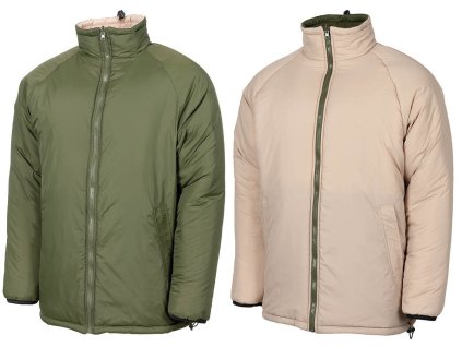 Bunda zateplovací oboustranná Oliv/Khaki Softie britské armády MFH® Adventure
