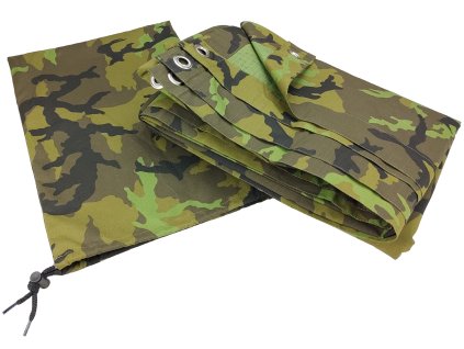 Plachta multifunkční přístřešek lesní potisk vz. 95 ripstop AČR 3x3m