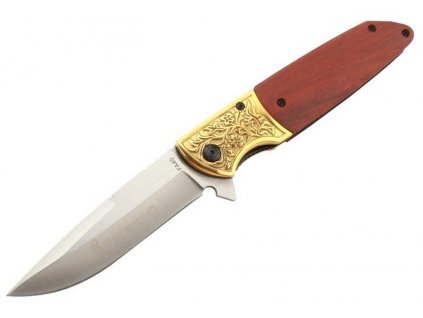 Nůž zavírací N314 Flipper dřevěná rukojeť