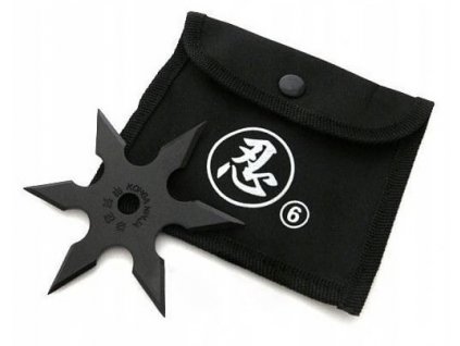 Vrhací (házecí) hvězdice ninja 6 shuriken černá