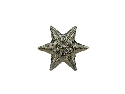 Odznak límcový šesticípá hvězda 20mm stříbrná Maďarská lidová armáda
