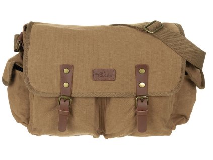 Taška přes rameno plátěná hnědá 12L PURE® TRASH Handbag Brown 30047N
