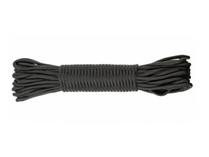 Padáková šňůra Paracord 550 Black černá 15,24 m MFH®