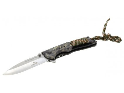 Nůž zavírací CANA s pojistkou 21,6cm Hemp Leaf Camo Cattara