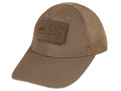 Čepice kšiltovka baseball velcro síťovaná Mil-Tec® Dark Coyote
