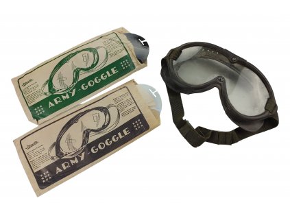 Ochranné brýle Army-Goggle Type 77-51 Holandsko Vintage originál