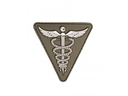 Nášivka zdravotník 3D PVC Medical Olive Drab zelená