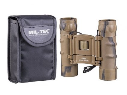 Dalekohled binokulár Mil-Tec® 10x25 GEN. II pouštní Desert