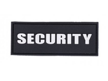 Nášivka SECURITY gumová 3D PVC bílý nápis