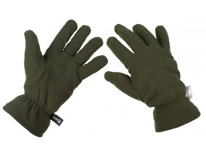 Rukavice fleece zateplené 3M™ Thinsulate™ zelené MFH® 15403B