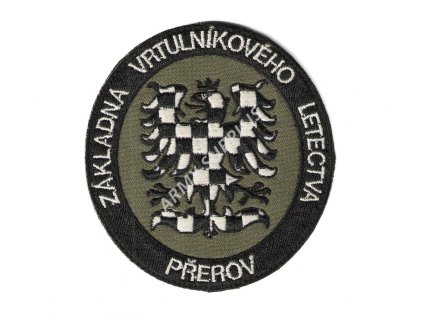 Nášivka ZÁKLADNA VRTULNÍKOVÉHO LETECTVA na suchý zip