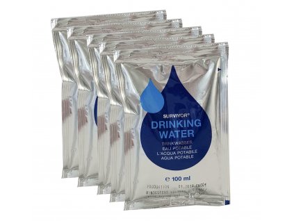 Pitná voda nouzová 5x100ml (0,5l) Emergency Drinking Water Katadyn®