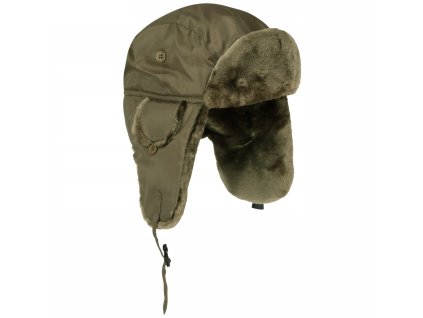 Beranice ušanka s kožešinou zimní MA1® Pilot Mil-Tec® Oliv