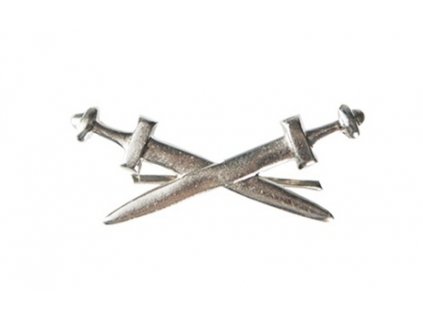 Odznak rozlišovací zkřížené meče ČSLA stříbrný originál