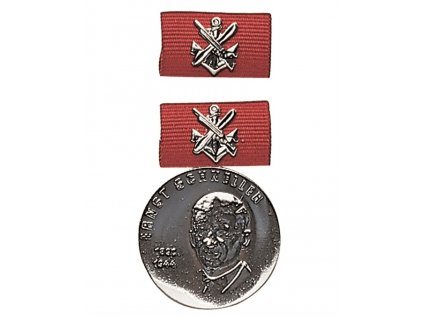 Medaile vyznamenání Ernst Schneller 1890-1944 GST DDR NVA stříbrná originál