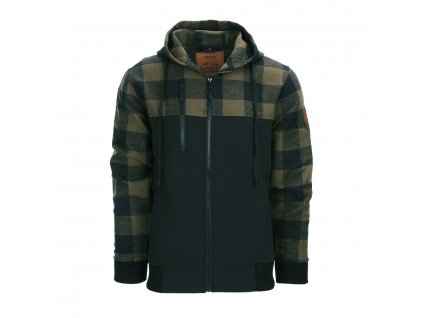 Bunda dřevorubecká černo/zelená kostkovaná Lumbershell Jacket Fostex®