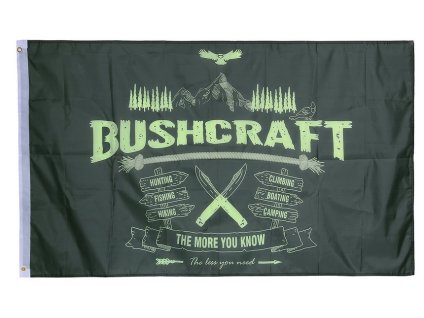 Vlajka přežití v divočině Bushcraft 100x150cm č.236