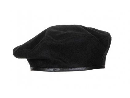 Baret vlněný černý Švýcarsko originál