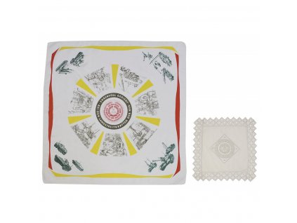 Pamětní šátek a ubrousek Národní lidová armáda NVA Německo originál