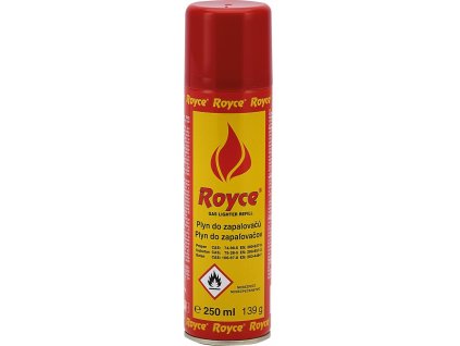 Plyn do zapalovačů Royce® Gas 250ml náhradní náplň