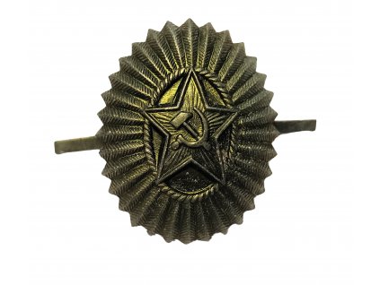 Odznak na čepici kokarda metalická zelená sovětské armády Rusko originál