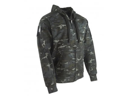 Taktická mikina Spec-Ops s kapucí na zip BTP Black MultiCam Velcro Kombat® Tactical