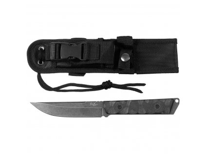 Nůž bojový "Fighter" se střenkami G10 a taktickým pouzdrem FoX® Outdoor 44500