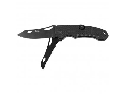 Nůž zavírací "Jack" 2v1 s hladkou čepelí a pilkou G10 FoX® Outdoor 45525