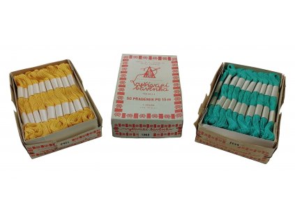 Vyšívací bavlnka 15 m příze barevná TEX 25x4 Perla® Československo