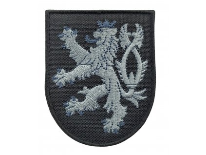 Nášivka erb státní znak český lev šedý Velcro A-64-SZ