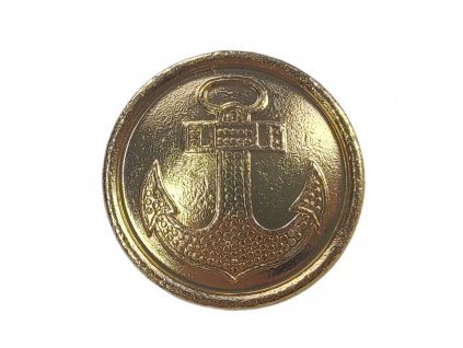 Knoflík námořní s kotvou 22mm zlatý Sovětský svaz SSSR originál