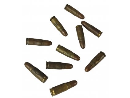 Maketa náboje Nb 7,62x25 školní Tokarev 10ks