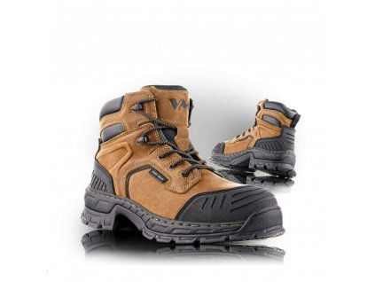Boty kotníkové VM® Winnipeg celokožené s membránou Free-Tex® Outdoor hnědé
