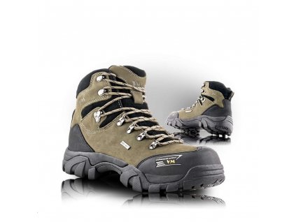 Boty kotníkové VM® New Boston celokožené s membránou Free-Tex® Professional Outdoor khaki