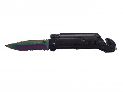 Nůž Kandar 3v1 zavírací záchranář Rainbow N-534