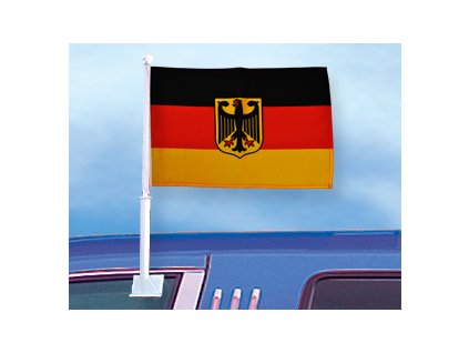 Praporek Německo  s držákem na auto
