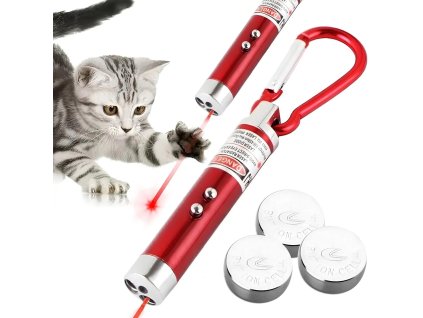 Mini svítilna na klíče 3v1 Led Laser UV světlo NUXIE® LEDLight