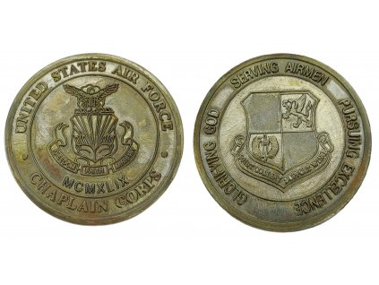 Pamětní ražená mince 501st Combat Support Wing Chaplain Corps