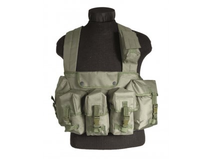 Chest Rig taktický hrudní nosič 6 kapes zelený Mil-Tec® 13530001 Olive Drab