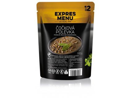 Čočková polévka (2 porce 600g) EXPRES MENU