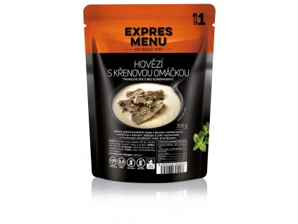 Hovězí s křenovou omáčkou (1 porce 300g) EXPRES MENU