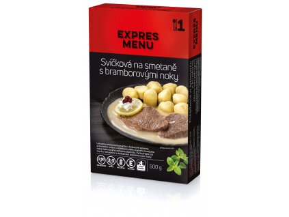 Svíčková na smetaně s bramborovými noky KM (1 porce 500g) EXPRES MENU