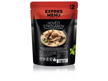 Hovězí Stroganov (2 porce 600g) EXPRES MENU