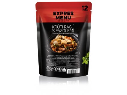 Krůtí ragú s fazolemi (2 porce 600g) EXPRES MENU