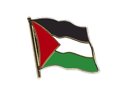 Odznak kovový pins 20 mm praporek Palestina